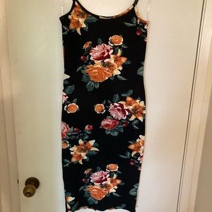 Fashion Nova Flower Bodycon Dress